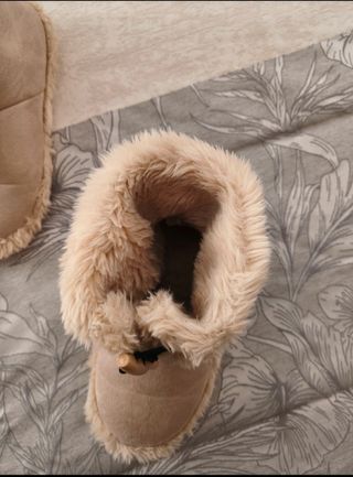 Zapatillas casa beige - Piel sintética
