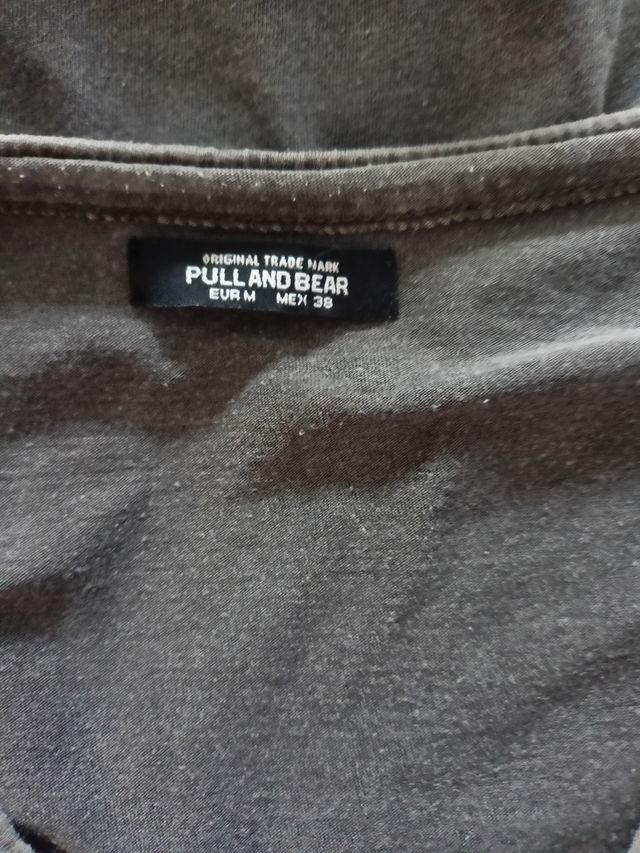 T-shirt grigio maniche lunghe M