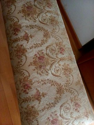 Banqueta Tipo Luis XV Antigua-Tela terciopelo