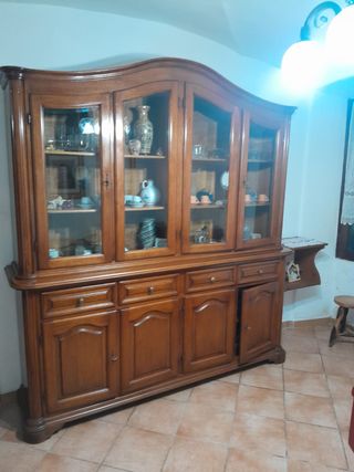 Credenza Antica in legno Mobile Armadio Libreria