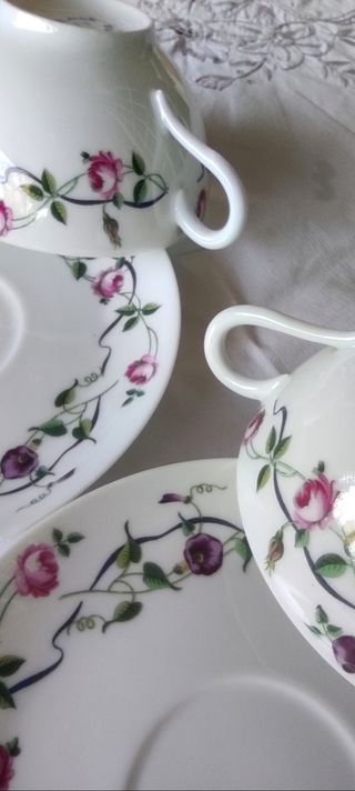2 Tazze Limoges Porcellana