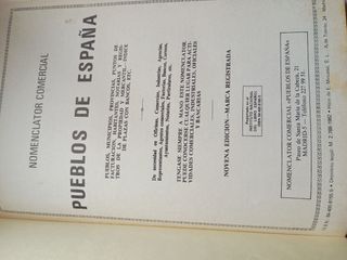 Nomenclator comercial pueblos de España 1982