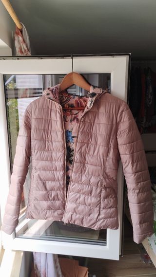 Chaqueta plumas Massimo Dutti rosa