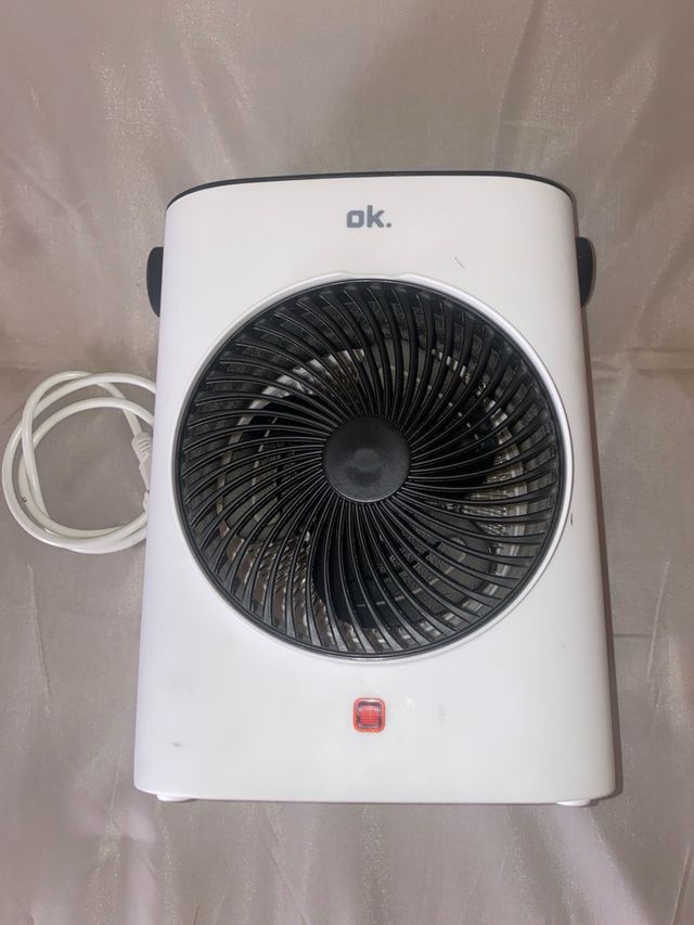 Calefactor ventilador ok. blanco