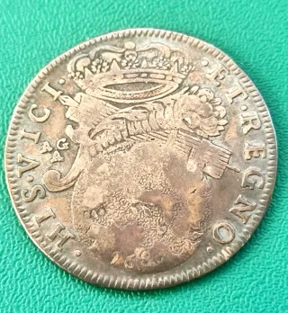 1 Tari Carlos II 1683 Nápoles Imperio Español