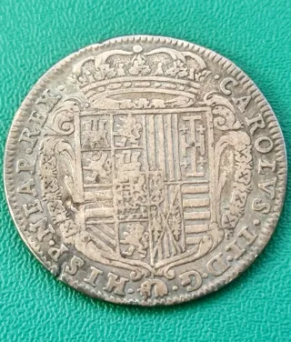 1 Tari Carlos II 1683 Nápoles Imperio Español