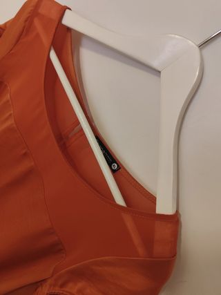 Blusa Shana naranja manga corta