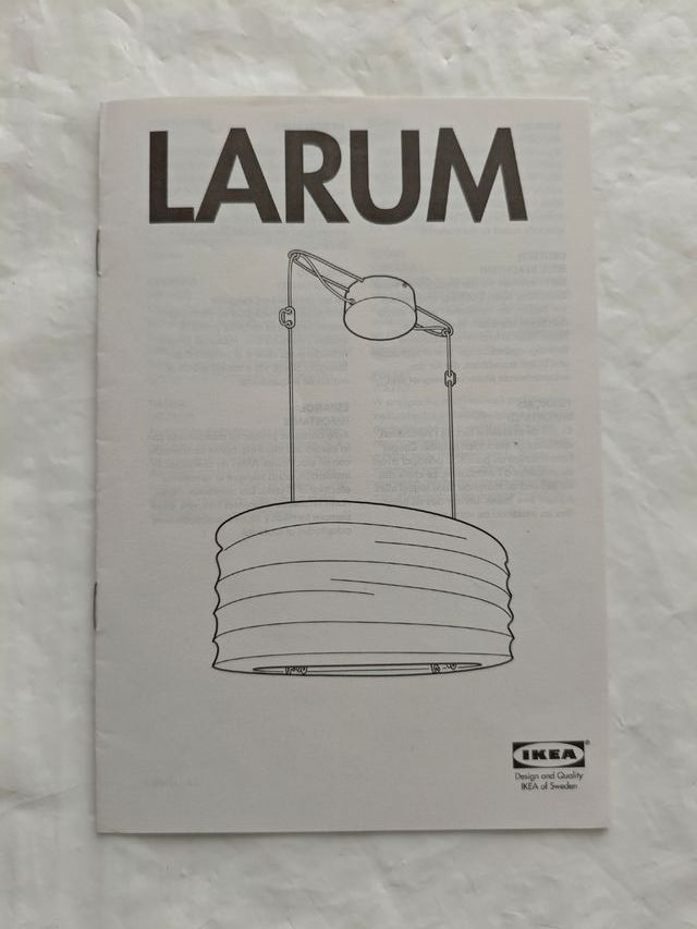 Lampadario Ikea Larum Beige