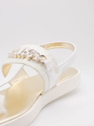 Sandalias michael kors kids, blanco, nuevo