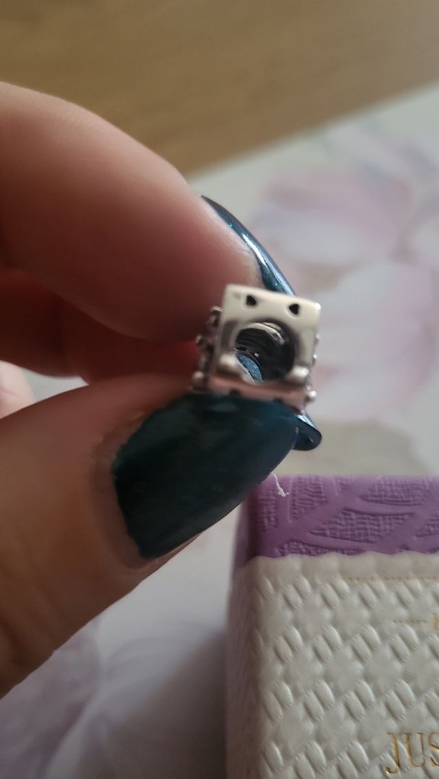 Charm plata love con huella de perro