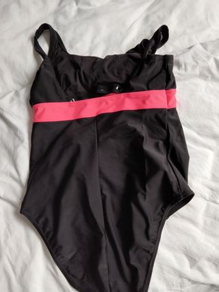 Bañador premamá Nabaiji (decathlon) negro-rosa