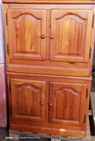 Muebles madera pino: Armario + Estantería