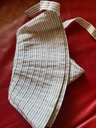 Sombrero playa beige y blanco