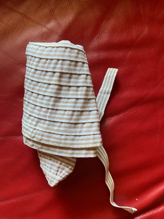 Sombrero playa beige y blanco