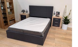 Cama canapé 135cm gris - Envío gratis