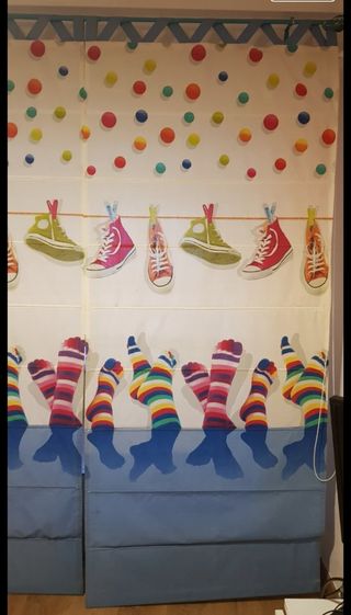 Cortinas infantiles, multicolor