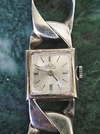 Orologio da donna Sigel anni '40 argento