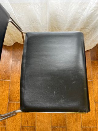 2 Sillas Vintage Metal Negro