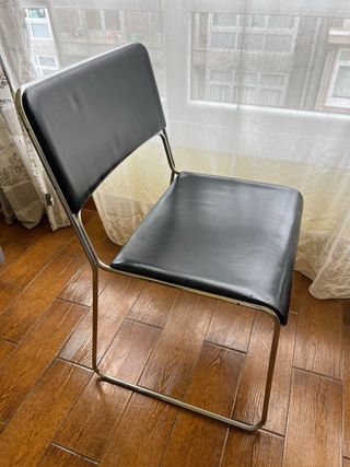 2 Sillas Vintage Metal Negro