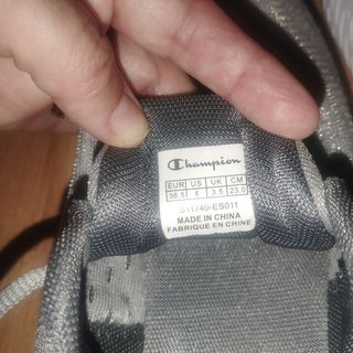 Zapatillas Champion plateadas 36,5