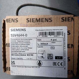 Interruptor Siemens 5SV4644-0 40A 300mA