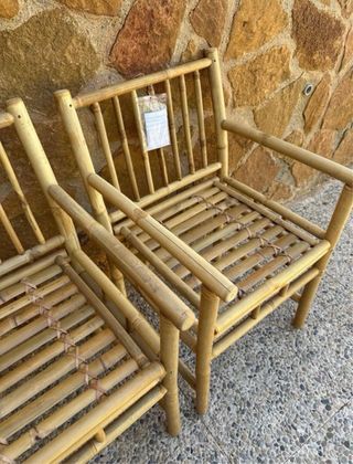 pack sillones de bambú Sklum