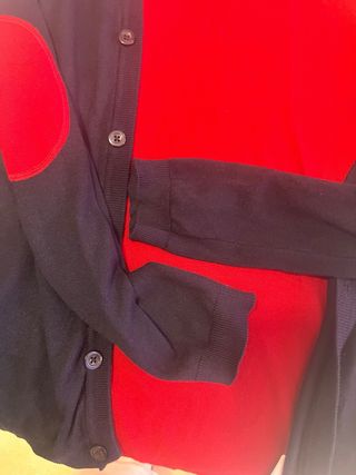 Cardigan uomo blu e rosso gaudi