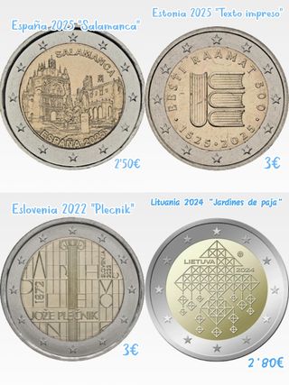Monedas 2€ conmemorativas S/C