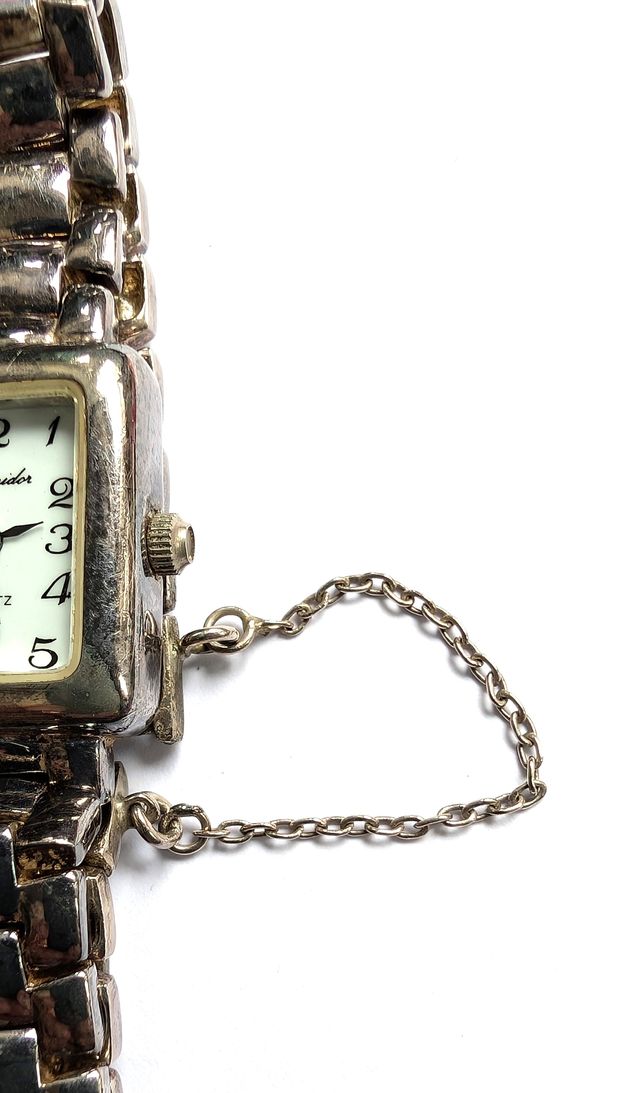 Reloj de plata co correa de plata 925