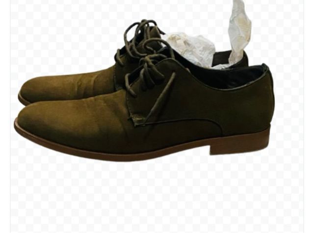 Zapatos de ante verde oliva