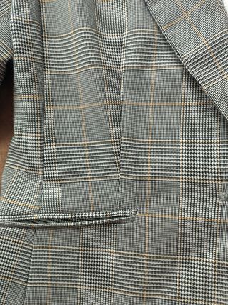 Americana H&M cuadros beige-gris M