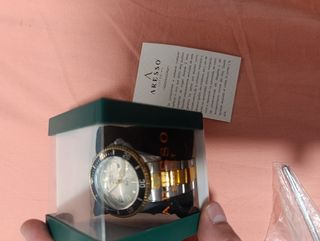Reloj Longbo Hombre Dorado y Plateado