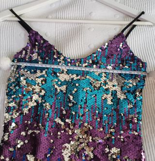 Vestido lentejuelas multicolor WYLDR XS