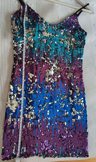 Vestido lentejuelas multicolor WYLDR XS