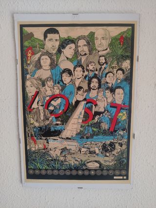 3 Posters de series con marco