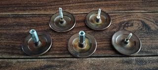 Lote de pomos de pared antiguos para cortinas