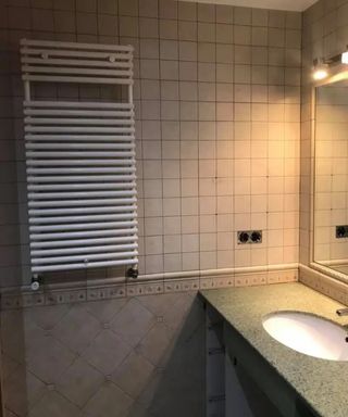 Reforma baño: plato ducha + azulejos