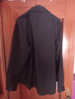 CAMISA NEGRA DE VESTIR TALLA XL