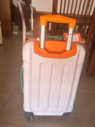 Maleta viaje | Blanco-Naranja