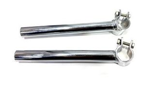 Pareja Semi manillar Cromado para moto clásica