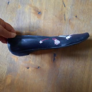 Ballerine nere ricamate