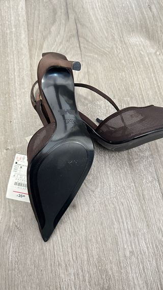 Zapatos tacón aguja marrones