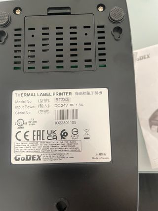 Impresora GODEX RT230L - Etiquetas térmicas