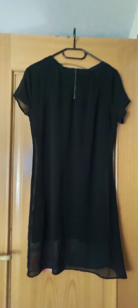 Vestido Desigual negro - multicolor