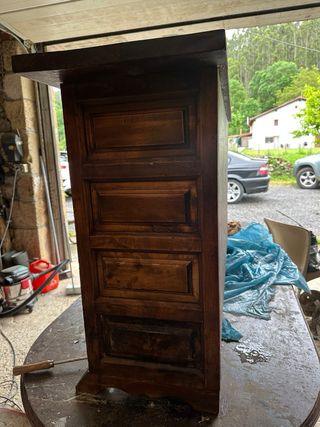 Mueble salón madera-metal estilo rústico