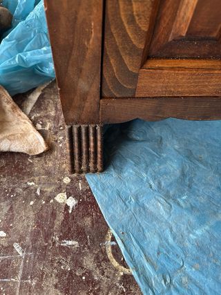 Mueble salón madera-metal estilo rústico