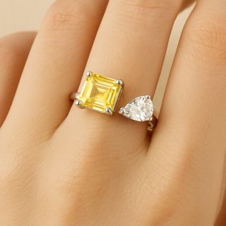 Pendientes de Citrino Radiante en Plata de Ley