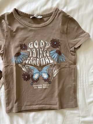 3 camisetas Pull&Bear - tops cortos