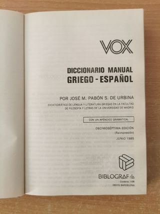 Diccionario Griego-español