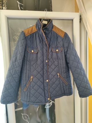 Chaquetón acolchado azul marino - Talla L